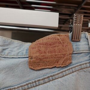 Vintage Levi’s 501, High-Rise Jeans Made in UK, Tailored, Stitched Cuff
